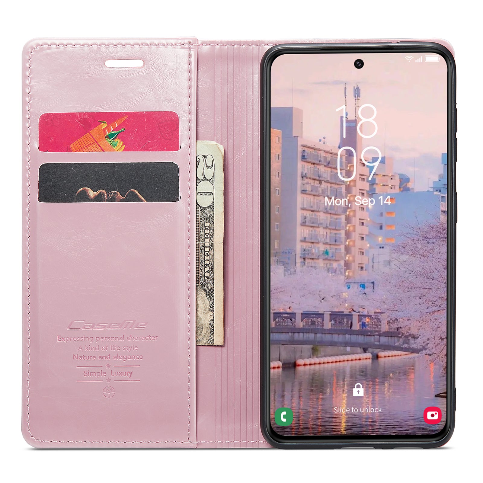 CASEME 003 Series For Samsung Galaxy S23 Full Coverage Waxy Texture Magnetic Auto-absorbed Phone Case Wallet Stand PU Leather Cell Phone Cover CASEME 003 Series For Samsung Galaxy S23 Full Coverage Waxy Texture Magnetic Auto-absorbed Phone Case Wallet Stand PU Leather Cell Phone Cover
